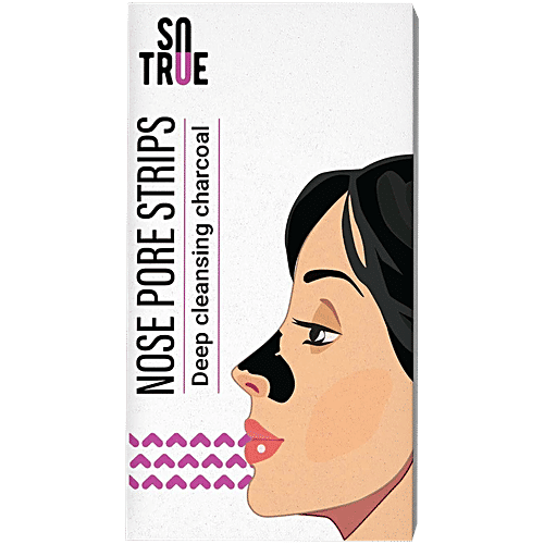 Sotrue Nose Pore Strips - Deep Cleansing Charcoal, 4 pcs