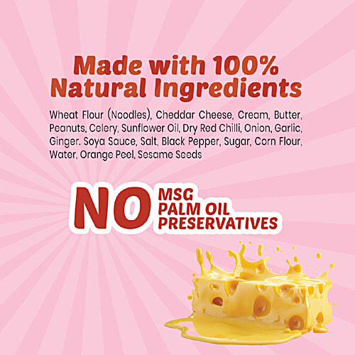 Yu Cheesy Veg Carbonara Korean Ramen Instant Noodles, 100 g  No Preservatives & MSG