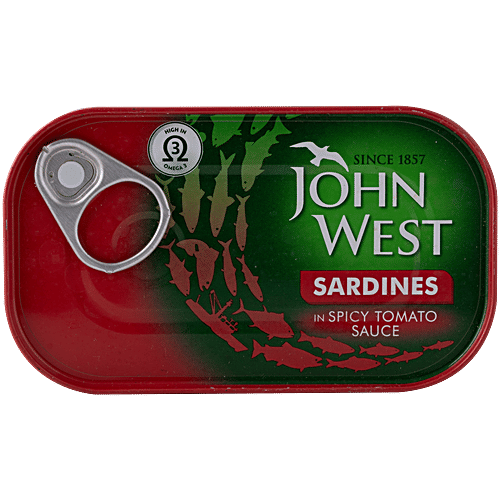 John West Sardines In Spicy Tomato Sauce, 120 g  High in Omega 3