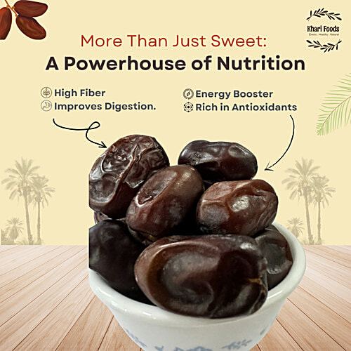 Khari Foods Kimia Gold Dates / Khajoor, 400 g No Added Sugar,
