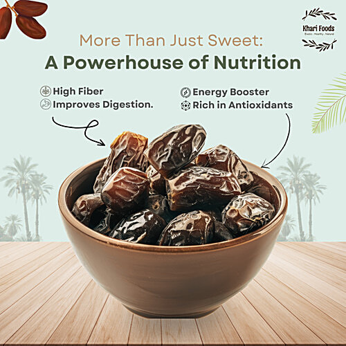 Khari Foods Black Royal Dates, 400 g  