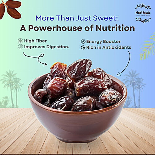 Khari Foods Black Afghan Seedless Dates, 400 g