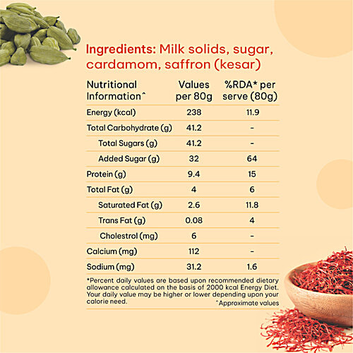 Lotus Dairy Kesar Elaichi Shrikhand, 80 g Cup Only Natural Ingredients