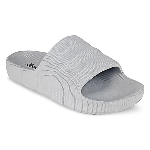 Paragon Daily Wear Lightweight Light Grey Sliders For Men, 1 Pair (Size UK/IND-9)