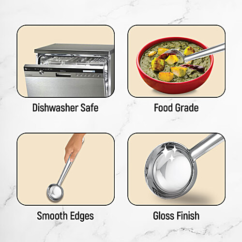 Judge by Prestige Stainless Steel Laddle - 32 cm, 1 pc