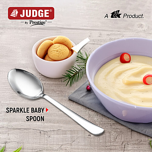 Judge by Prestige Sparkle Stainless Steel Baby Spoon Set, 6 pcs