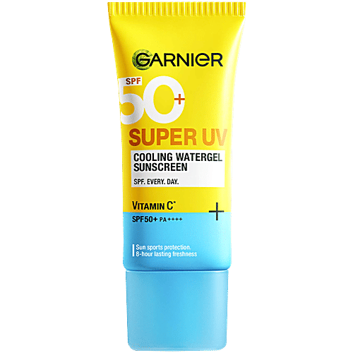 Garnier Super UV Cooling Water Gel Sunscreen - SPF 50 PA++++, 60 ml  