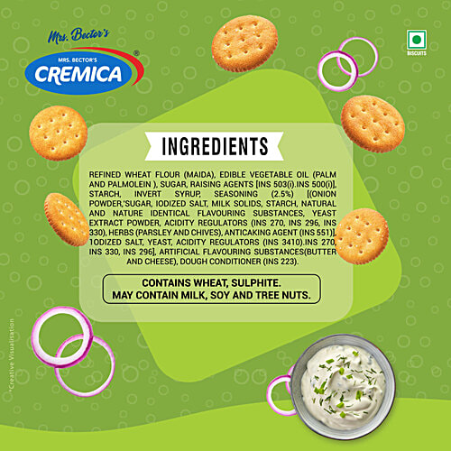 Cremica Non Stop Sour Cream & Onion Mini Cracker, 150 g 6 pcs