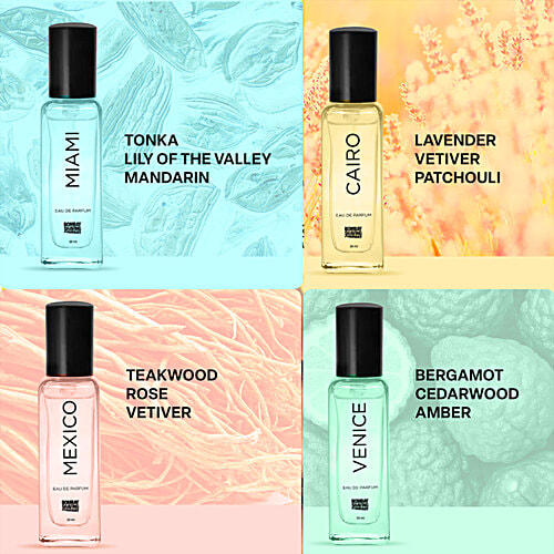 Bombay Shaving Company Luxury Perfume Gift Kit - Eau De Parfum, 20 ml (Pack of 4) 