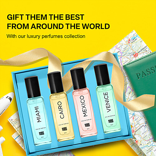 Bombay Shaving Company Luxury Perfume Gift Kit - Eau De Parfum, 20 ml (Pack of 4) 