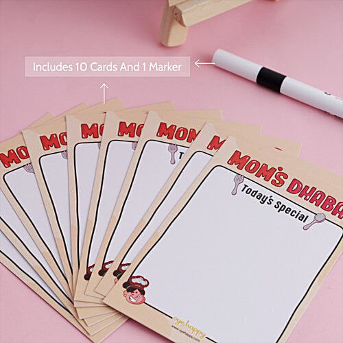 Oye Happy Rewritable Chalkboard Easel - Mom's Dhaba Today's Special, 1 pc  