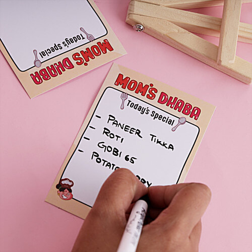 Oye Happy Rewritable Chalkboard Easel - Mom's Dhaba Today's Special, 1 pc  