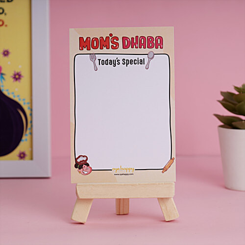 Oye Happy Rewritable Chalkboard Easel - Mom's Dhaba Today's Special, 1 pc  