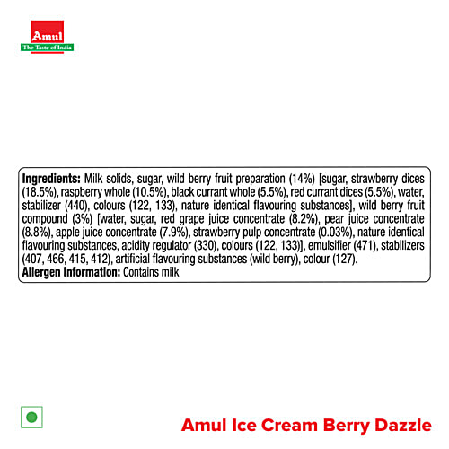 Amul Berry Dazzle Ice Cream, 1 l