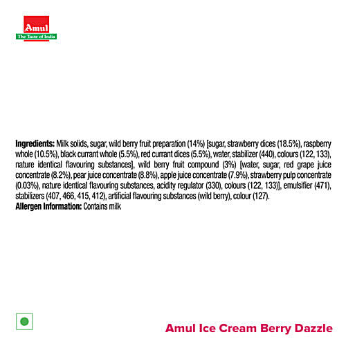 Amul Berry Dazzle Ice Cream, 125 ml  