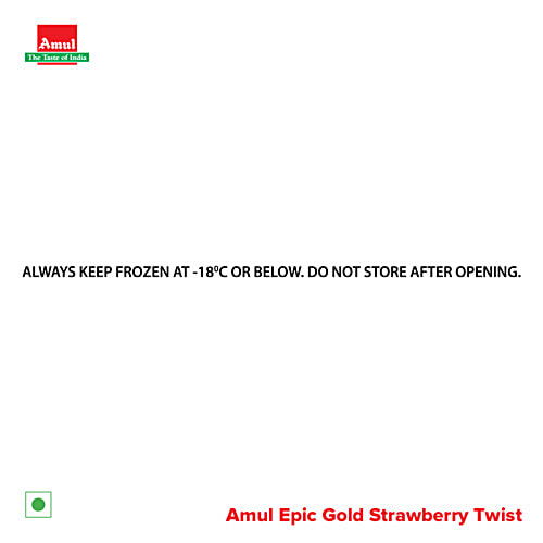 Amul Epic Strawberry Twist Gold Ice Cream Stick, 80 ml