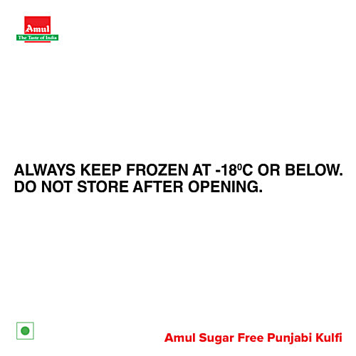 Amul Sugar Free Punjabi Kulfi Ice Cream Stick, 60 ml