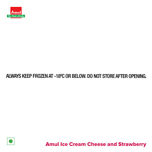 Amul Sundae Strawberry & Cheese Ice Cream, 125 ml