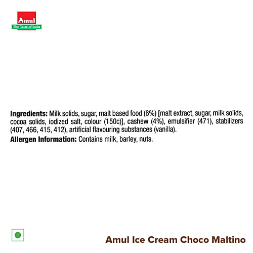 Amul Choco Maltino Ice Cream, 1 L  