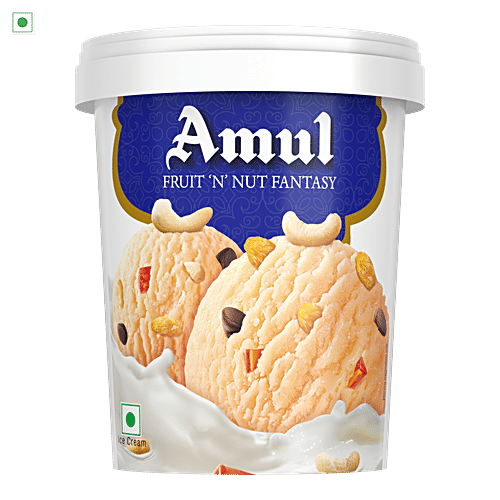 Amul Fruit 'N' Nut Fantasy Ice Cream, 500 ml  