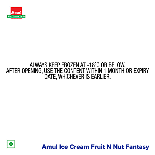 Amul Fruit 'N' Nut Fantasy Ice Cream, 500 ml  