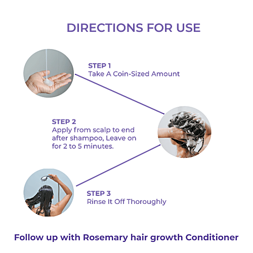 Spring H2O Rosemary Hair Growth Conditioner, 250 ml Control Hair Fall & Promote Hair Growth, Sulfate & Paraben Free