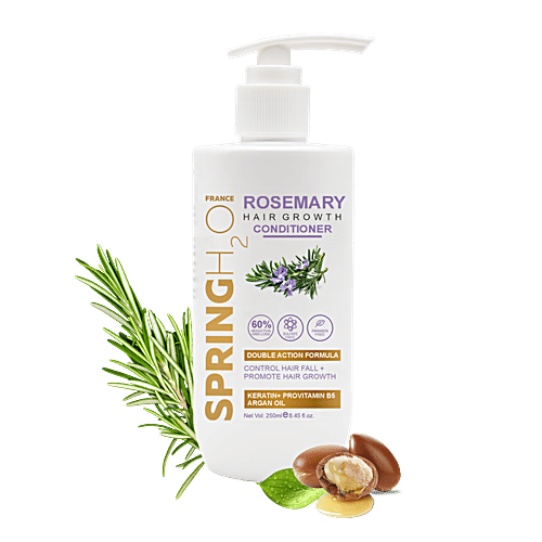 Spring H2O Rosemary Hair Growth Conditioner, 250 ml Control Hair Fall & Promote Hair Growth, Sulfate & Paraben Free