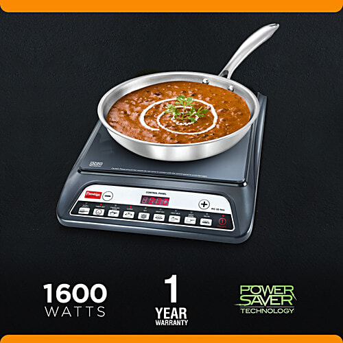 Prestige PIC 20 NEO 1600W Induction Cooktop - Black, 1 Unit  Indian Menu Options, Automatic Voltage Regulator, Timer with User Pre-set