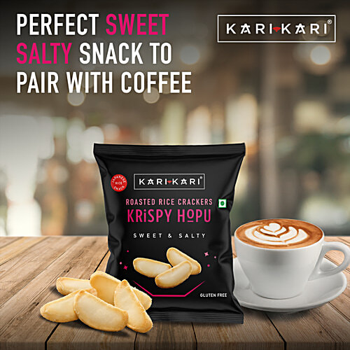 Kari Kari Krispy Hopu Sweet & Salty Roasted Rice Cracker, 15 g  