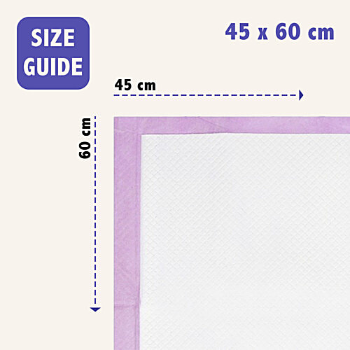 Purple Tails Pet Training Pads - 45 x 60 cm, 10 pcs