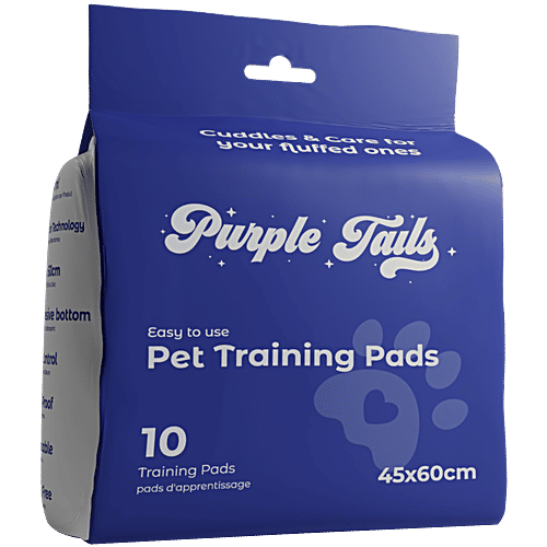 Purple Tails Pet Training Pads - 45 x 60 cm, 10 pcs