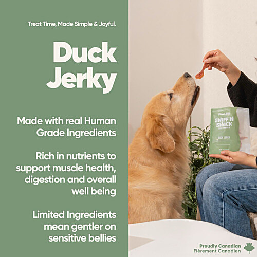 Purple Tails Sniff N Snack Dog Treats - Duck Jerky, 70 g