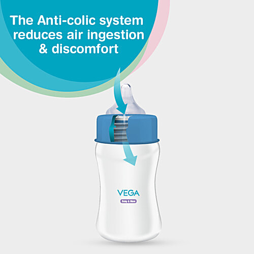 Vega Baby & Mom Natural Feel Nipple Wide Neck - Medium, 1 pc (VBSN4-02) BPA/ BPS Free