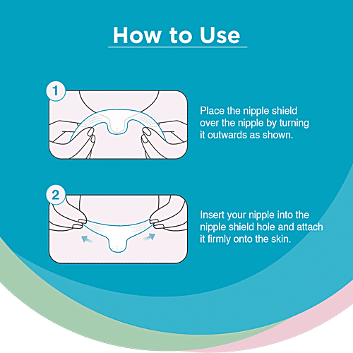 Vega Baby & Mom Ultra Soft Silicone Nipple Shield - For Cracked & Sore Nipples, 2 pcs (VBBF3-04) 