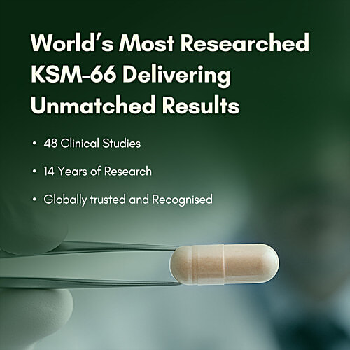 Rasayanam Ashwagandha KSM-66 500 mg Capsules, 60 pcs  Increase Vigour & Strength, Boosts Energy Level, Reduce Stress Levels