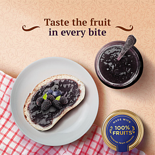 Kissan Fables Blueberry & The Beast - Blueberry & Mulberry Spread, 340 g  