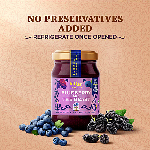 Kissan Fables Blueberry & The Beast - Blueberry & Mulberry Spread, 340 g  