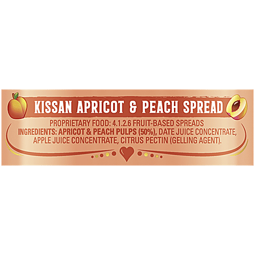 Kissan Fables Apricot In Wonderland - Apricot & Peach Spread, 340 g