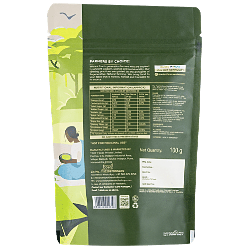 Two Brothers Organic Farms Moringa Powder, 100 g  Naturally Dried