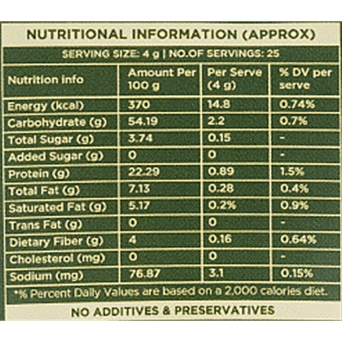 Two Brothers Organic Farms Moringa Powder, 100 g  Naturally Dried