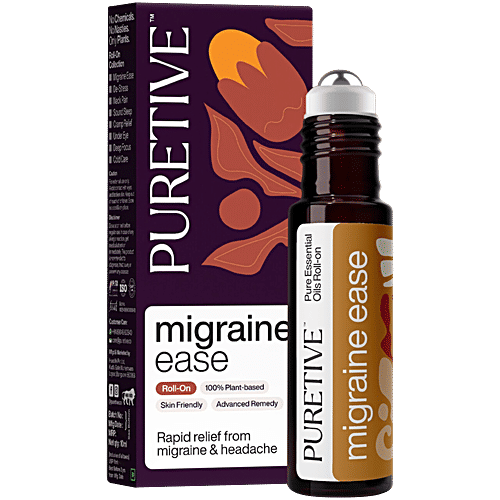 Puretive Migraine Ease Roll On, 10 ml  