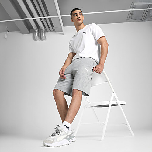 Puma ESS Puma Logo Cotton Shorts - TR, Grey, 1 pc (Size - 2XL) 