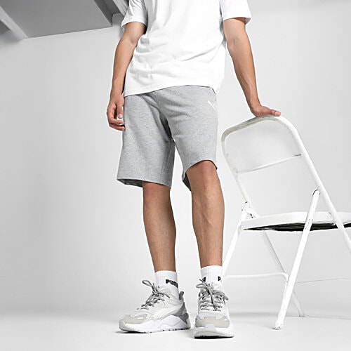 Puma ESS Puma Logo Cotton Shorts - TR, Grey, 1 pc (Size - 2XL) 