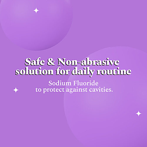 Perfora Fluoride+ Purple Magic Whitening Toothpaste - Removes Yellow Stains, Grape Mint, 75 g  