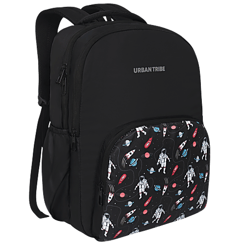 Urban Tribe Sky Rocket School Backpack - Black, 36 L  