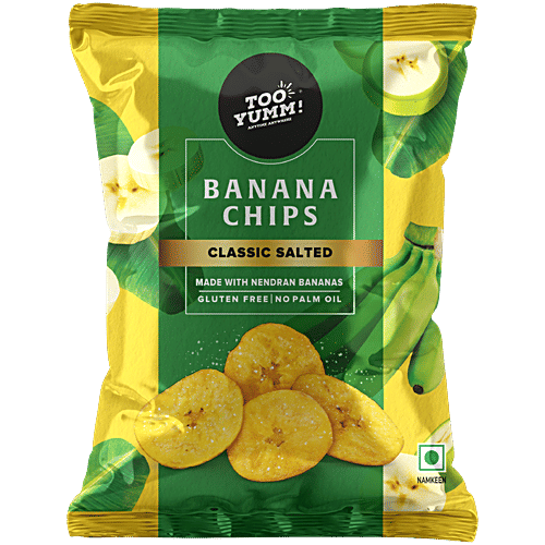 Too Yumm! Classic Salted Banana Chips, 75 g  Made with Nendran Bananas, Gluten Free, No Palm Oil