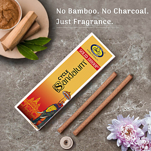 Cycle Sandalum Solid Dhoop Incense Sticks, 8 pcs  