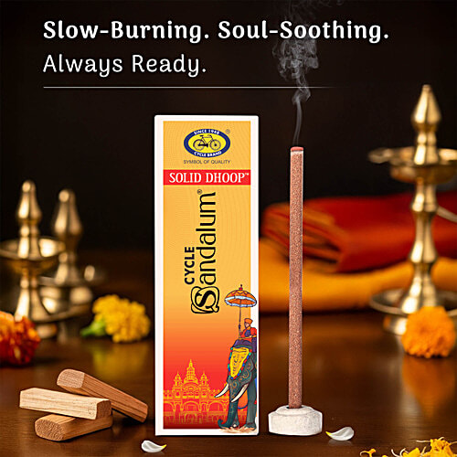 Cycle Sandalum Solid Dhoop Incense Sticks, 8 pcs  