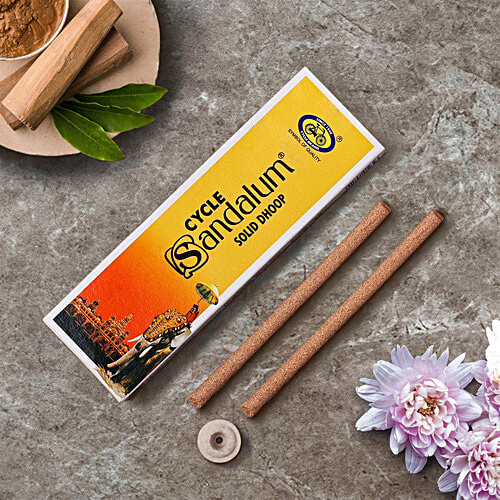 Cycle Sandalum Solid Dhoop Incense Sticks, 8 pcs  