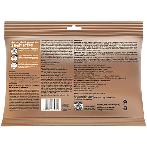 Streax Gel Hair Colour For Women, 45 ml (20 g Colourant + 20 ml Developer + 5 g Conditioner)